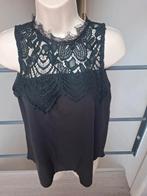 Neuve blouse fluide avec dentelle S M, Enlèvement ou Envoi, Taille 36 (S), Noir, Viola moda