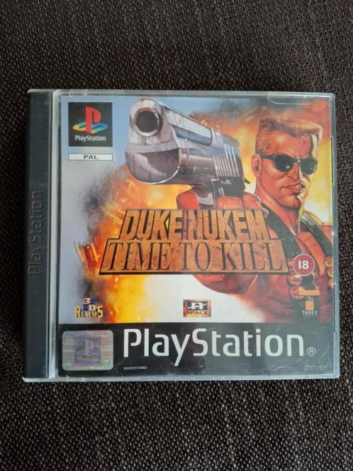 PS1 Duke Nukem - Time to kill (compleet), Games en Spelcomputers, Games | Sony PlayStation 1, Zo goed als nieuw, Ophalen of Verzenden