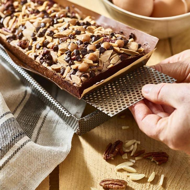 Nieuw | Rechthoekig bakvorm 35cm geperforeerd inox | DeBuyer, Hobby en Vrije tijd, Taarten en Cupcakes maken, Nieuw, Bakvorm, Taarten