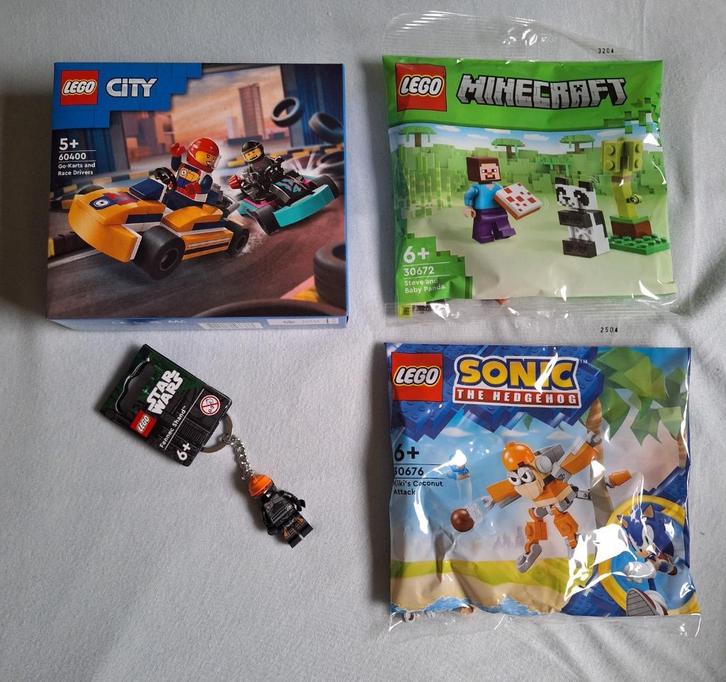 LEGO : chain854245 + Minecraft30672 + Sonic30676 + City60400, Kinderen en Baby's, Speelgoed | Duplo en Lego, Nieuw, Lego, Complete set