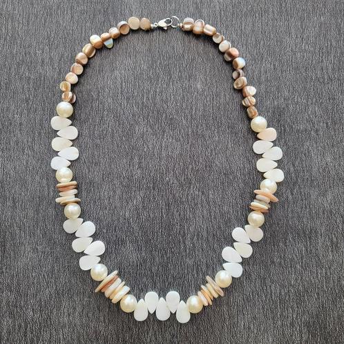 Elegante halsketting, artisanale stijl, Handtassen en Accessoires, Kettingen, Gebruikt, Ophalen of Verzenden