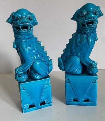 Paar Fô-honden/Chinese keizerlijke beschermleeuwen  beschikbaar voor biedingen
