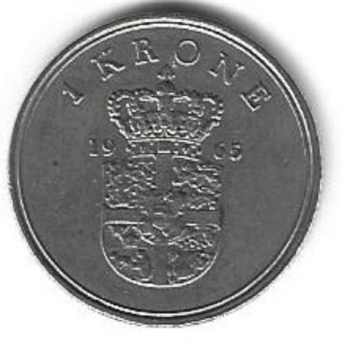 Munten Denemarken 1 Krone 1965 Pr, Timbres & Monnaies, Monnaies | Europe | Monnaies non-euro, Monnaie en vrac, Autres pays, Enlèvement ou Envoi