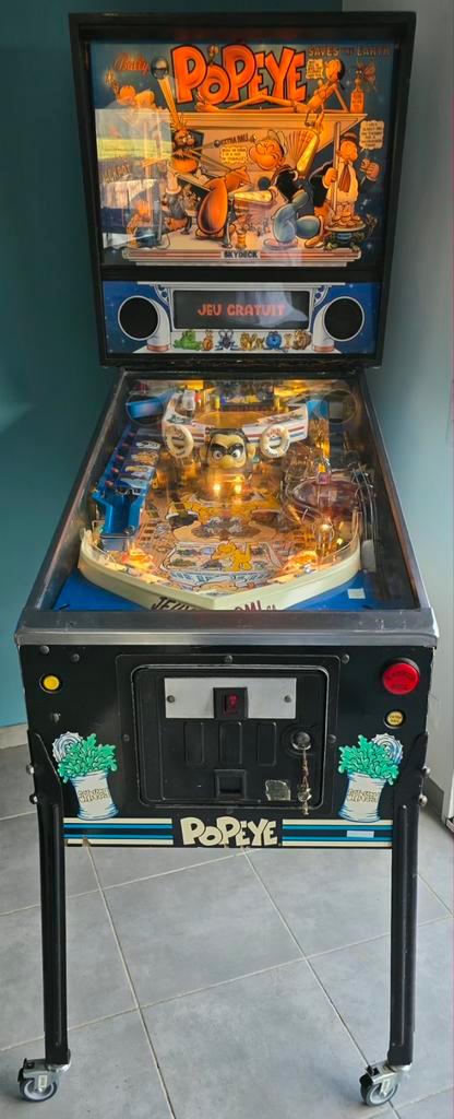 Flipper popeye, Collections, Machines | Flipper (jeu), Enlèvement