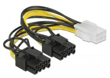 Delock PCI Express voedingskabel 6-pins female > 2 x 8-pins  beschikbaar voor biedingen