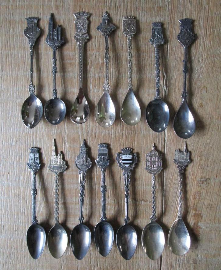 45 verzilverde koffielepeltjes, Verzamelen, Porselein, Kristal en Bestek, Zo goed als nieuw, Bestek, Verzilverd, Ophalen of Verzenden