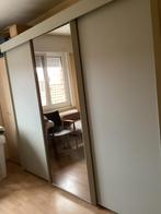 2- PERS. KLEDINGKAST - MOOIE STAAT - MET SPIEGEL - HOUT, Huis en Inrichting, Ophalen, Zo goed als nieuw