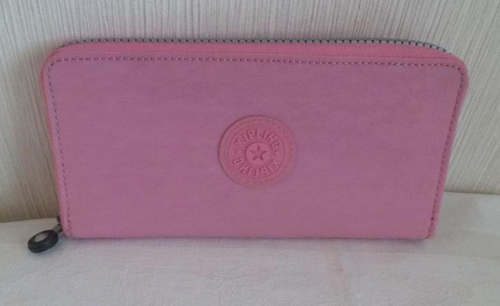 Kipling zeer grote portemonnee en munten voor dames, Handtassen en Accessoires, Portemonnees, Gebruikt, Overige merken, Roze, Ophalen of Verzenden