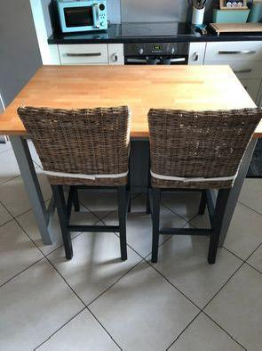 Tabourets de bar Provence en rotin, Huis en Inrichting, Barkrukken