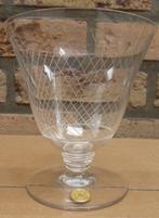 14 gestreepte kristallen glazen - BLS - 9 cm x 7,5 cm € 55, Ophalen