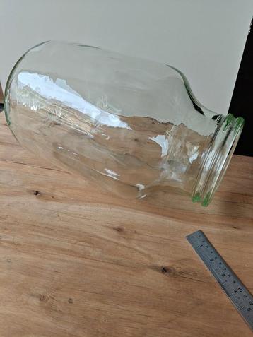  Grote vintage glazen bokaal – 40 cm hoog – landelijke stijl beschikbaar voor biedingen