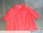 t-shirt chemisier femme rouge taille 50/52, Manches courtes, Claude Arielle, Taille 46/48 (XL) ou plus grande, Rouge