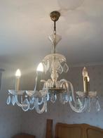 Glazen luster, Huis en Inrichting, Lampen | Kroonluchters, Ophalen, Gebruikt