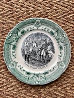 Frans transferware bord Napoleon en keizer Oostenrijk, Antiek en Kunst, Antiek | Porselein, Ophalen of Verzenden