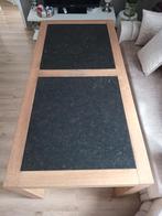 Tafel hout marmer, Huis en Inrichting, Ophalen