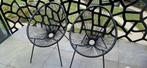 Two black garden/balcony chairs, Ophalen, Zo goed als nieuw