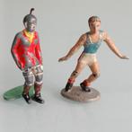 Oude metalen miniatuur sport figuren., Ophalen of Verzenden