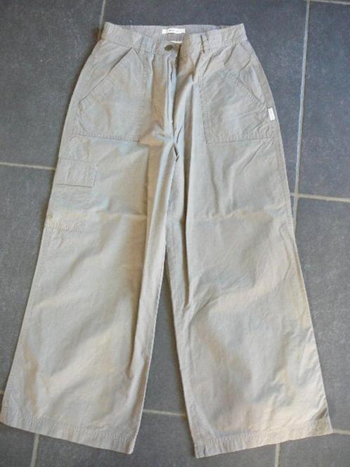 groen zomerbroek met zakken, Kleding | Dames, Broeken en Pantalons, Gedragen, Maat 36 (S), Groen, Lang, Ophalen of Verzenden