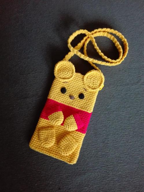 Gehaakt tasje/hoesje voor gsm, Hobby en Vrije tijd, Breien en Haken, Verzenden
