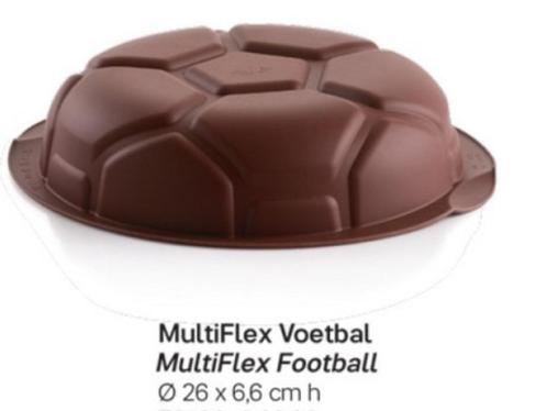 Tupperware multiflex siliconen bakvorm voetbal, Maison & Meubles, Cuisine| Tupperware, Neuf, Récipient ou Bol, Brun, Envoi