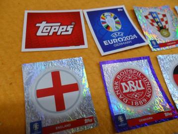 11 stickers topjes UEFA Euro 2024 conditie zie foto's