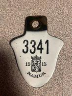 Fietsplaat Namen 1915 perfecte staat, Ophalen of Verzenden, Zo goed als nieuw