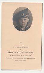 Robert CATTIER Saint-Gilles 1925 Bruxelles 1935 enfant Navy, Collections, Images pieuses & Faire-part, Enlèvement, Image pieuse