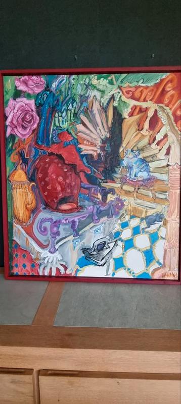 Kunstwerk van een plaatselijke artiest.. Gesigneerd .  beschikbaar voor biedingen