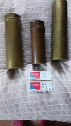 3 OBUSSEN WW1, Verzamelen, Militaria | Algemeen, Ophalen of Verzenden, Overige soorten, Hulzen of Bodemvondsten