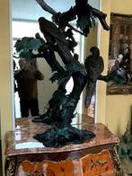 BRONZEN    sculptuur    " dierenwereld ", Antiek en Kunst, Ophalen