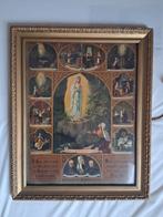 Vroege Lourdesprent ca.1890–1910 Chromolithografie Origineel, Antiek en Kunst, Ophalen