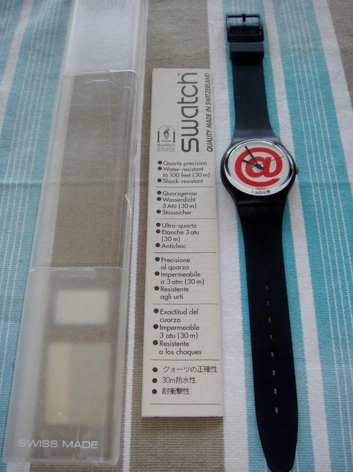 Montre SWATCH Gent GB173 NET neuve, 1996, avec boîte, Collections, Collections Autre, Neuf, Enlèvement ou Envoi