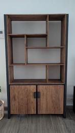 boekenkast in industrieel design, Ophalen, Met deur(en), 100 tot 150 cm, Zo goed als nieuw