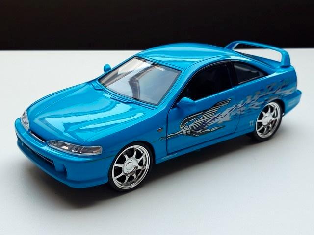 Film modelauto Honda Integra type R Fast Furious – Jada 1:24, Hobby en Vrije tijd, Modelauto's | 1:24, Nieuw, Auto, Jada, Verzenden