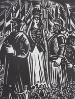 Houtsnede Frans Masereel: ROESELARE, Verzamelen, Verzenden, 1940 tot 1960, Ongelopen, West-Vlaanderen