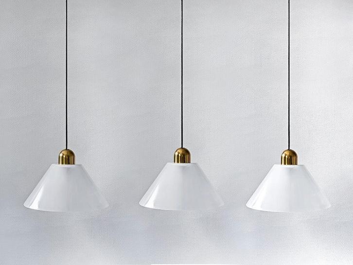 hanglampen Glashütte Limburg, Huis en Inrichting, Lampen | Hanglampen, Gebruikt, Glas, Metaal, Ophalen of Verzenden