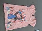roze t-shirt met meisje, CA, 134, Kinderen en Baby's, Kinderkleding | Maat 134, Meisje, Zo goed als nieuw, Ophalen