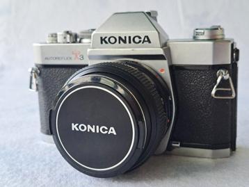 KONICA T3 + Metz 216 flits + MINOLTA AF + NIKON D70 + NYTECH beschikbaar voor biedingen
