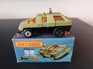 Lesney Matchbox Superfast #59 Planet Scout groen/zwart  beschikbaar voor biedingen