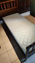 1 persoon bed 90x200 met lattenbodem en matras, Huis en Inrichting, Slaapkamer | Bedden, Rustiek, 90 cm, Gebruikt, Eenpersoons