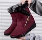 Dames laarzen laarsjes bont-look Warm Winter mode 2025 - 41, Lage of Enkellaarzen, Nieuw, Ophalen of Verzenden, Rood