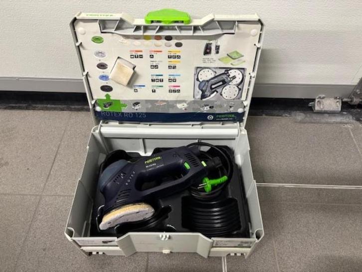 Festool RO 125 FEQ Rotex excentrische schuurmachine, Doe-het-zelf en Bouw, Gereedschap | Schuurmachines, Gebruikt, Vlakschuurmachine