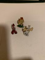 Lot van 3 retro pins van Kuifje, Verzamelen, Ophalen of Verzenden, Zo goed als nieuw