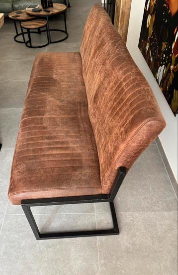 Eetkamerbank met 3 stoelen, Enlèvement, Utilisé, Industrieel, Trois