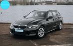 BMW 318dA Touring 2020 AUTOMAAT Camera|Leder|21, Autos, 5 places, Carnet d'entretien, Cuir, Noir
