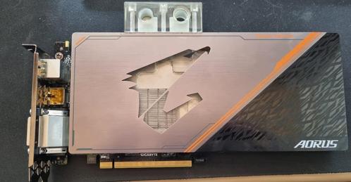 nVIDIA 1080TI AORUS met waterblock, Computers en Software, Videokaarten, Gebruikt, Nvidia, PCI-Express 3.0, GDDR5, HDMI, DisplayPort