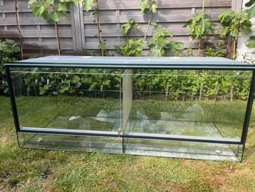 Zeer groot terrarium 124x50x50cm beschikbaar voor biedingen