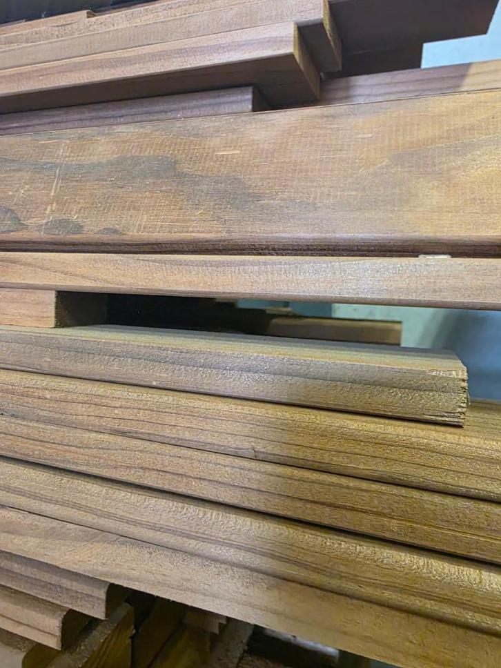 Houten latten radiata pine thermowood, Doe-het-zelf en Bouw, Hout en Planken, Zo goed als nieuw, Pallet, Overige houtsoorten, Minder dan 200 cm