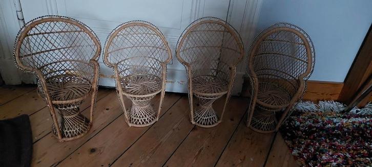 Rietenstoeltjes/rotan voor plantjes op te zetten, Maison & Meubles, Mobilier complet, Enlèvement