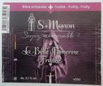 Étiquette de bière La Belle Famenne Fruitée Saint Monon 12a4, Envoi, Utilisé